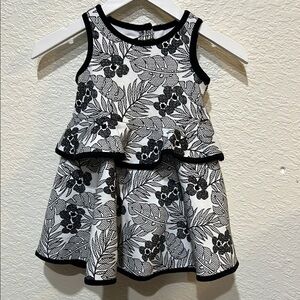 Janie and Jack girls sleveless Floral Peplum party dress NWOT size 18-24M